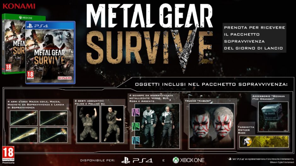 Konami annuncia la data di uscita di Metal Gear Survive