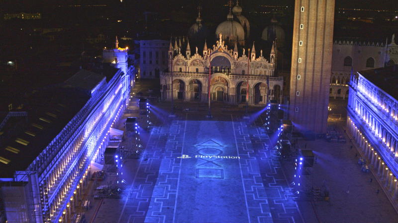PS5 incontra piazza San Marco a Venezia